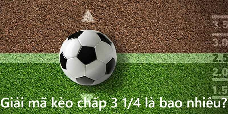 Kèo chấp 3 1/4 là bao nhiêu được người chơi cá cược quan tâm Kèo chấp 3 1/4 là bao nhiêu được người chơi cá cược quan tâm